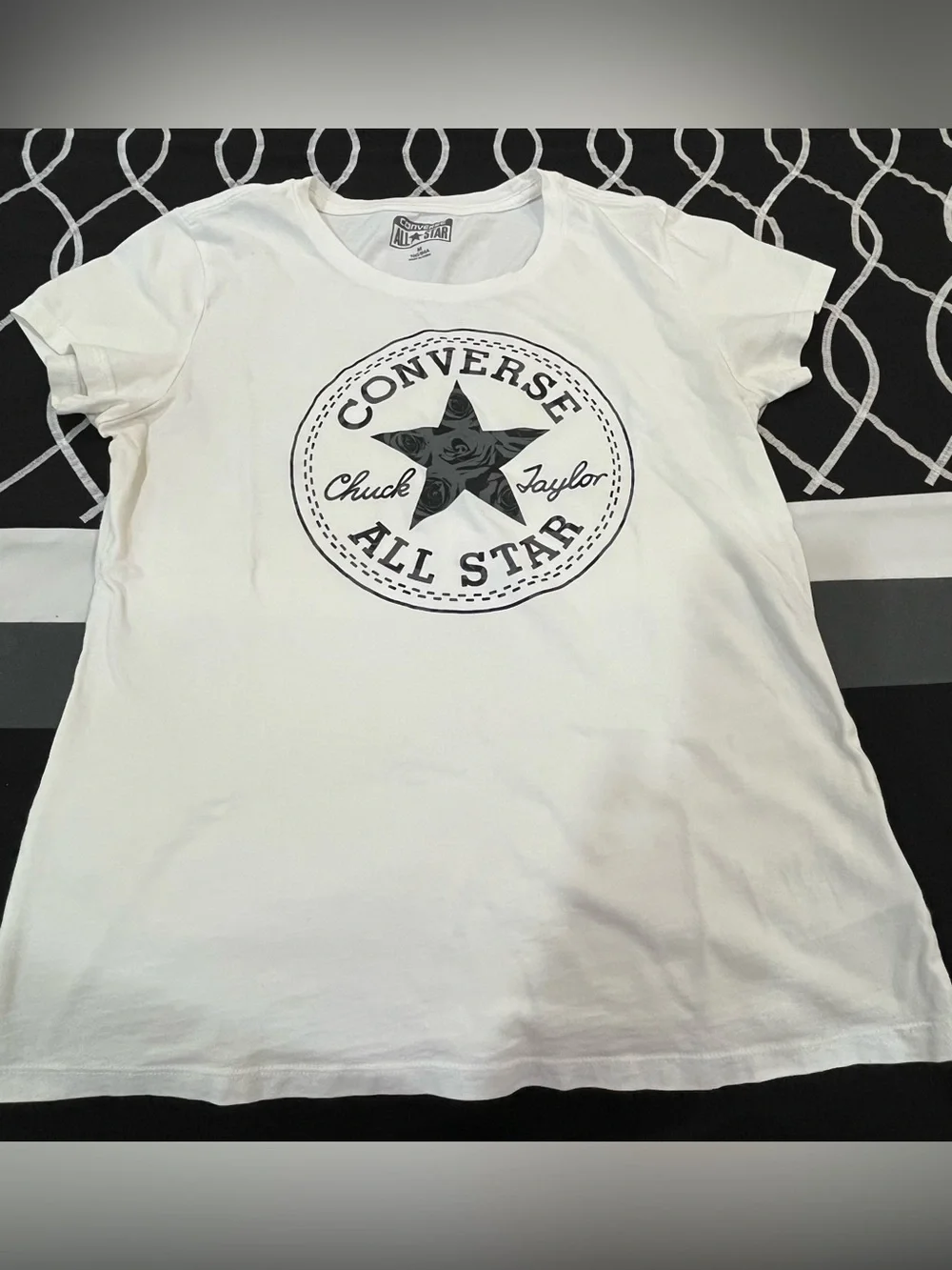 Converse White Kids All Star Logo Short Sleeve Tee